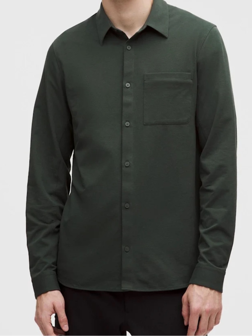Lululemon Commission Long Sleeve Shirt mens size Large rainforest green NWT